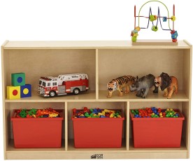 ECR4Kids Birch 5-Section Kids’ Storage Organizer Shelf