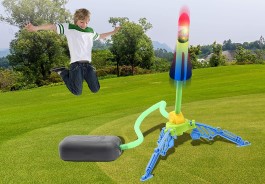 Jumping rocket launcher