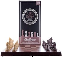Chess Set and Checkers 2 in 1 magnetic set