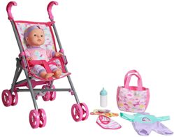 Baby Doll Care Gift Set with Stroller